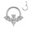 Titanium neusring met micro-zirkonia steentjes 4