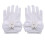 Luvas de renda branca, estilo elegante (1 par) 7