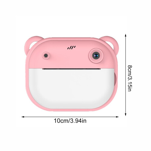 Instant Print Camera for Kids, 2-Inch Screen, 12MP 2