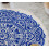 Tapete redondo azul e branco com padrão tradicional, 91 x 91 cm (36 x 36 polegadas) 4