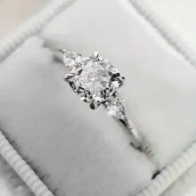 18K Yellow Gold Plated Women's Ring Oval Cubic Zirconia