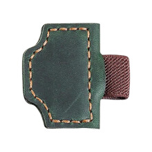 Klips do długopisu ze skóry w stylu vintage z zapięciem magnetycznym