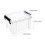Opbergdozen met deksels, 5 stuks mini plastic opbergbakken 6