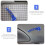 Autoraamslingerset van aluminium, universeel, blauw 5