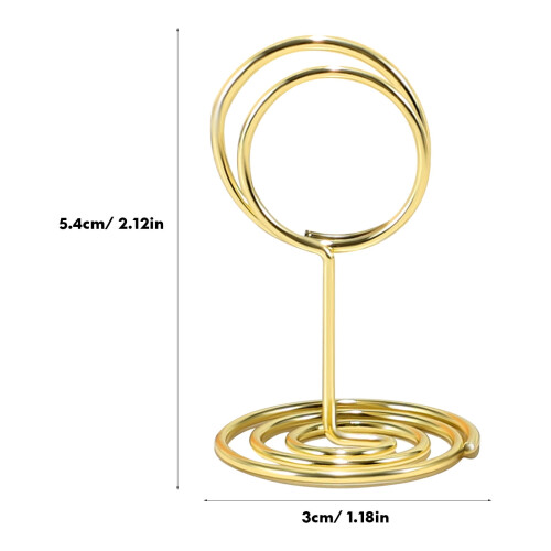 Golden Metal Menu Holder Stand 30 pcs 1