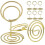 Golden Metal Menu Holder Stand 30 pcs 4