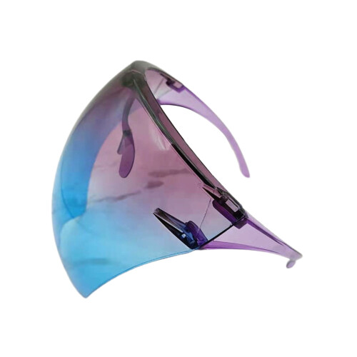 Unisex Shield Visor Sunglasses Clear Large Frame Outdoor 1
