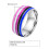 Rostfritt stål Rainbow Pride-ring Unisex Storlek 7 2