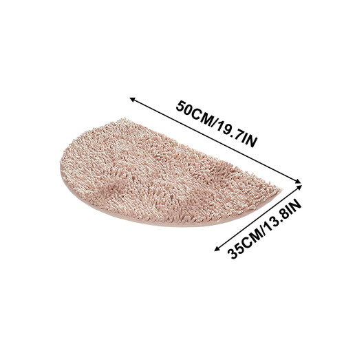 Halfronde badkamermat, waterabsorberend, antislip 2