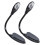 Lampe de lecture LED noire en plastique (2 pièces) 3
