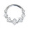 Argola nasal de titânio com microzircônias cúbicas 2