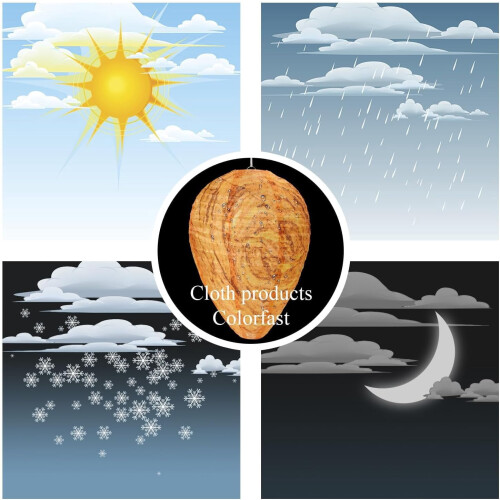 Wasp Nest Decoy Outdoor Waterproof Orange 6 Pack 2