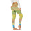 Women's Striped Tights Rainbow Print L 5