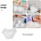 Supvox Mini Doll Underwear White Costume Set 3pcs 7