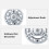 Aluminium Alloy Fly Reel Left/Right Hand 95mm Silver 7