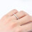 Stříbrný prsten Moissanite Eternity Band 2mm 2