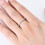 Stříbrný prsten Moissanite Eternity Band 2mm 4