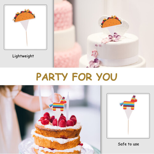 Decorazioni per cupcake a tema Fiesta, 45 pezzi 2