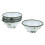 Green Enamel Bowls Set Vintage Kitchen Storage 4 pcs 4