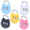 LEORX Luggage Combination Padlock Plastic 5 Pack 4