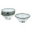 Green Enamel Bowls Set Vintage Kitchen Storage 4 pcs 6