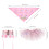 Ensemble bandana rose ajustable pour anniversaire de chien 2