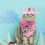 Ensemble bandana rose ajustable pour anniversaire de chien 3