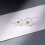 Brincos de prata de lei 925 com zircônia cúbica. 4