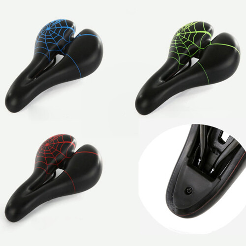 MTB Bike Saddle with Shock Absorbing Spider Net Pattern 2