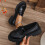 Damen-Ankle-Boots, schwarz, Nylon-Spandex, Größe 7 4