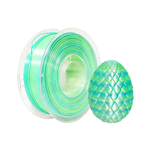 Filament PLA de mătase, 1,75 mm, gradient bicolor, metalic lucios 1