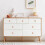 Wooden Cabinet Knobs Solid Wood 6 pcs 96 mm 6