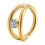 Titanium neusring met micro-zirkonia 2