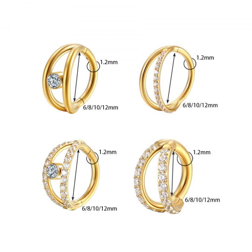 Titanium neusring met micro-zirkonia 2