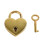 Metal Heart-Shaped Drawer Suitcase Padlock 2