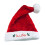 Santa Hat Embroidered Personalized Red Polyester Adult Size 2