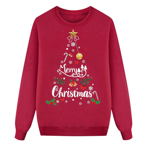 Weihnachtspullover-Familienset, langärmelig, festlicher Pullover 1