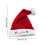 Santa Hat Embroidered Personalized Red Polyester Adult Size 3