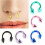 Neusring, delicate sieraden, septum piercing, rood 4
