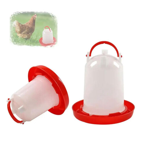 Automatic Chicken Waterer Plastic Fountain 6.89x5.31x1.1 in 1