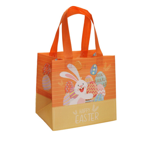 Wiederverwendbare Ostergeschenktaschen mit Eier- und Hasenmotiv, 6 Stück 1