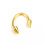 Neusring, delicate sieraden, septum piercing, rood 7
