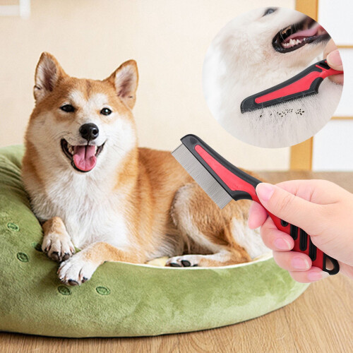 Flea Comb for Pets with Long Handle 1 Piece 1