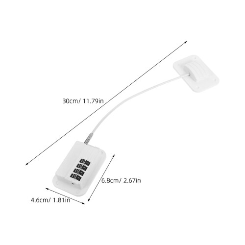 White Multi-Use Password Lock for Refrigerator, Freezer, 1