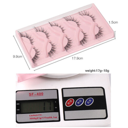 Faux cils en vison léger, volume naturel, 15 paires 2