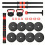5-in-1 adjustable dumbbell set 20/30/40/90 lbs with 5
