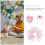 Ensemble bandana rose ajustable pour anniversaire de chien 8