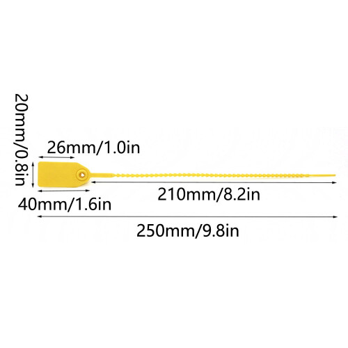 Muoviset turvasinetit vaatteille, 100 kpl, siniset 2