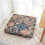 Meditační polštář Boho samet 22x22 palců 2