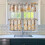 Mushroom Pattern Kitchen Curtains Set of 3 27.5x24 in 3